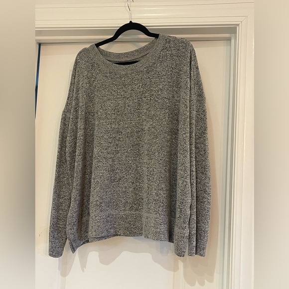 Lucky Brand Sweaters - Lucky Brand Gray Crew Neck Lightweight Sweater